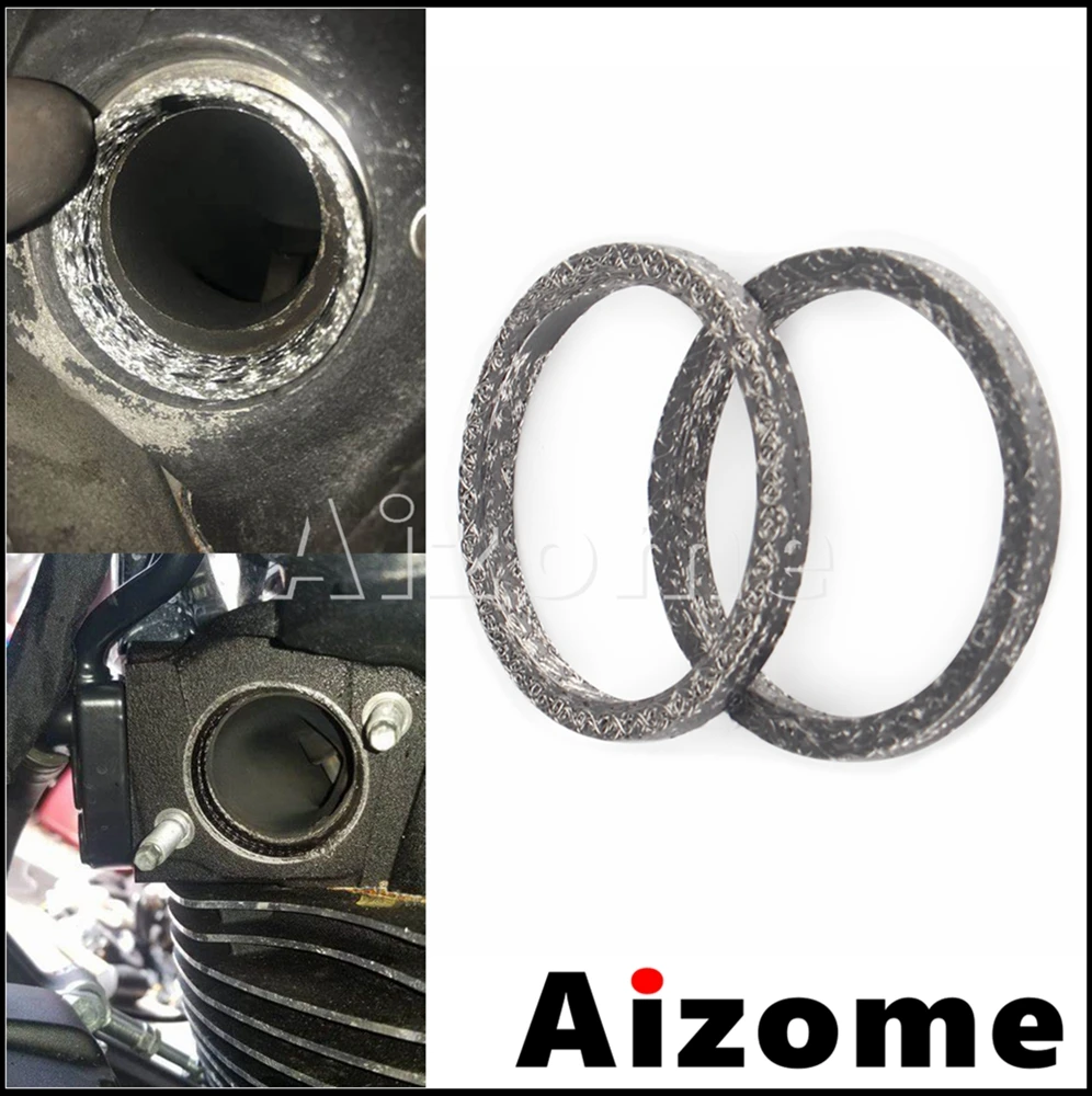 Spherical Port Gasket Exhaust Muffler Head Gaskets Ring For Harley