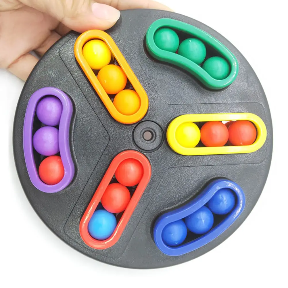 Rotating Maze Ball Toy Plastic Beads Puzzle Game Kids Brain Development Stress Relief Gift Student Reward