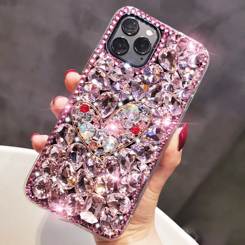 Блестящий Алмазный чехол для телефона Huawei P Smart 2021 P50 Pro P40 Lite P30 P20 Honor 9x30 20i 20 10 10i 9c 8x 8c
