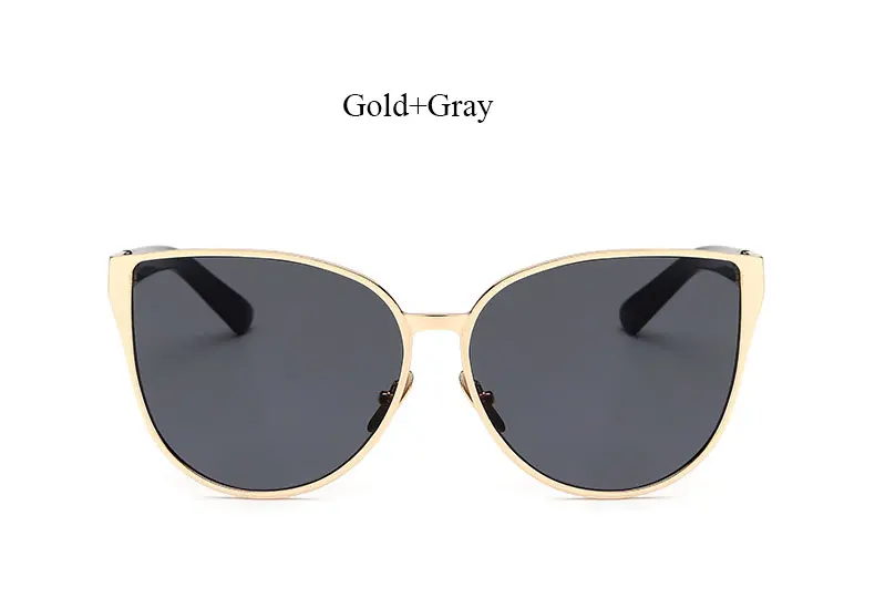 Mirror Oversized Cat Eye Sunglasses Famous 2023 New Brand Designer New Women Fashion Sun glasses Lady Big Size Hip Hop_voghion.com