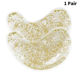 Revitalizing Gel Eye Patches for Puffiness Relief - Reusable Hot & Cold Therapy (Golden)