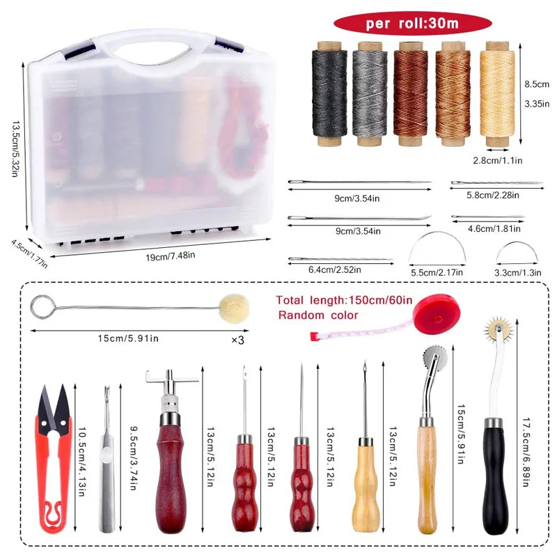 Leather Tool Kit 22/28/32pcs/Set Leather Work Tool Leathercraft Tools and Supplies with leather cuttingTools Kit Leather Craft Tool Kit Leather Craft Tools Leather Craft Tool