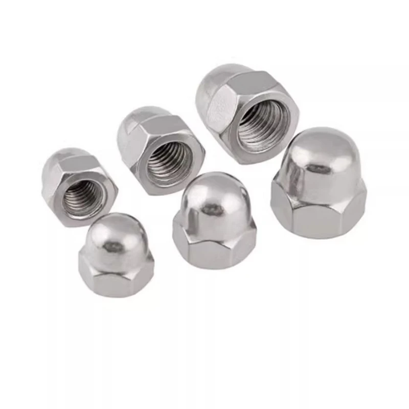 Stainless Steel Acorn Nuts DIN1587 Domed Cap Nuts M3 M4 M5 M6 M8 M10 M12 for Furniture Automotive Decorative Use