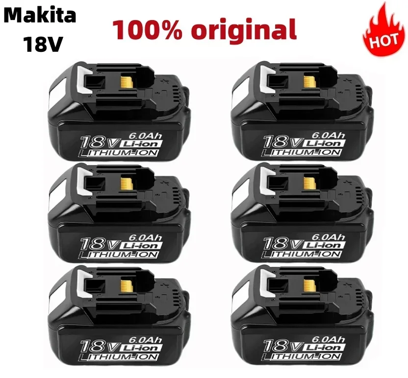 

2024 brand new Makita 18V 6000mAh lithium-ion rechargeable battery, battery replacement BL1860B BL1880 BL1830 BL1850 BL1860B