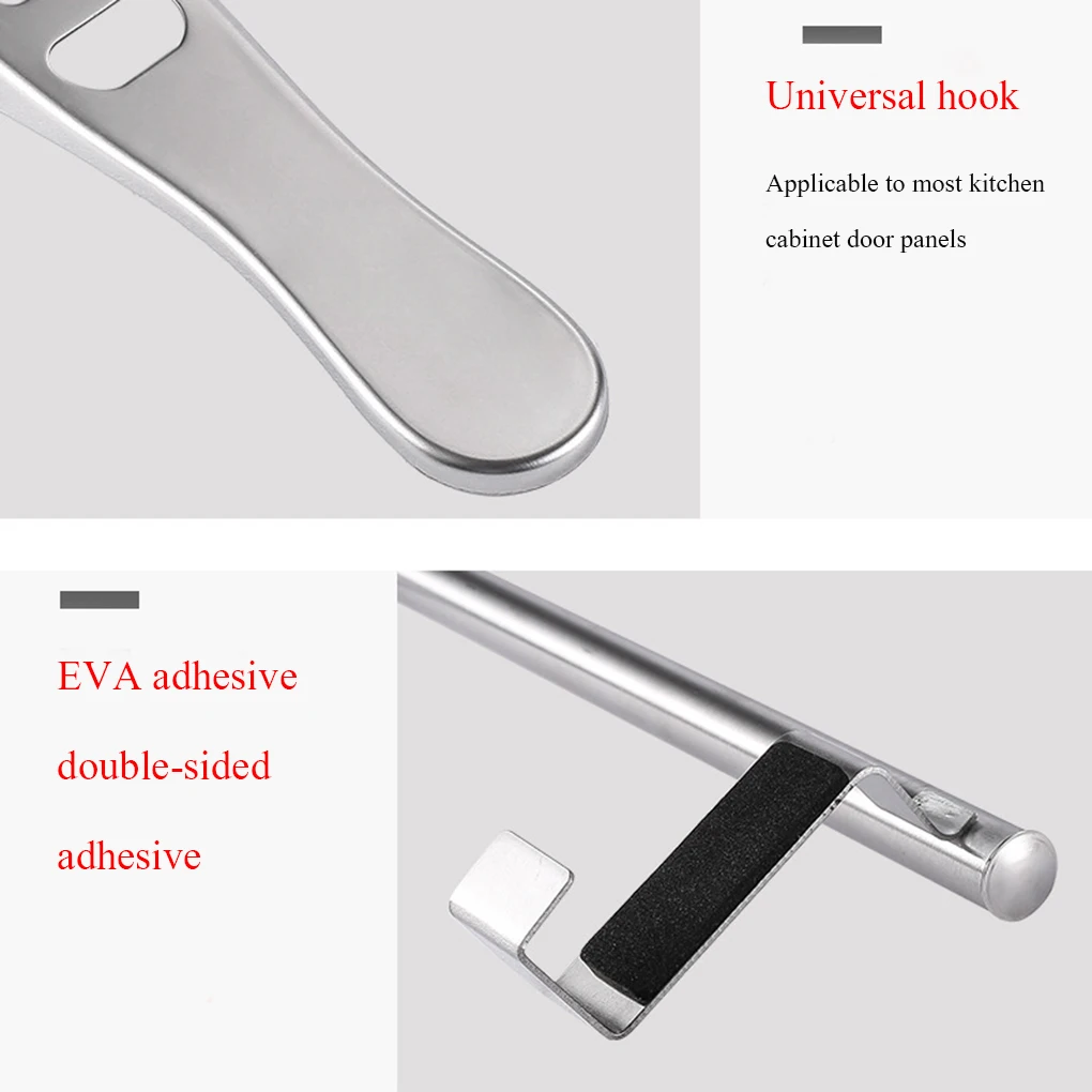 Towel Rack Holder Stainless Steel Household Bathroom Kitchen Cabinet