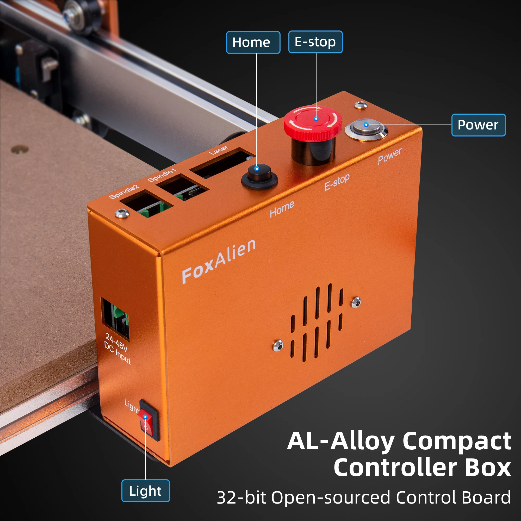 FoxAlien Masuter Pro 3-axis CNC Router Machine for Wood Acrylic MDF Carving Milling DIY