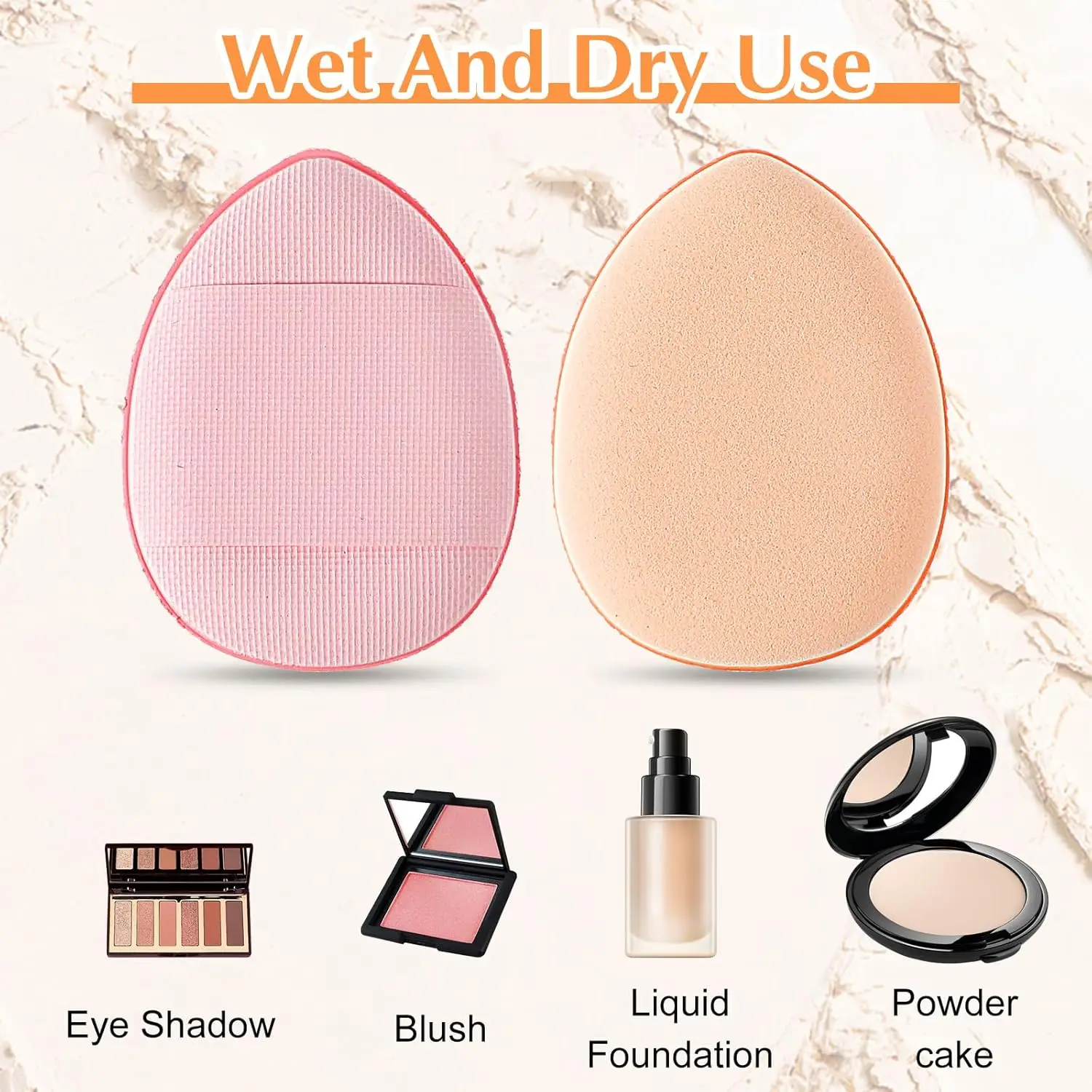Finger Puff Set Latex-Free Mini Blenders All Skin Types