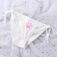 1/2/3 pièces Sexy Bandage Lolita culottes taille basse Lingerie griffe mignonne slips pour femmes taille basse sous-vêtements d'animation 6
