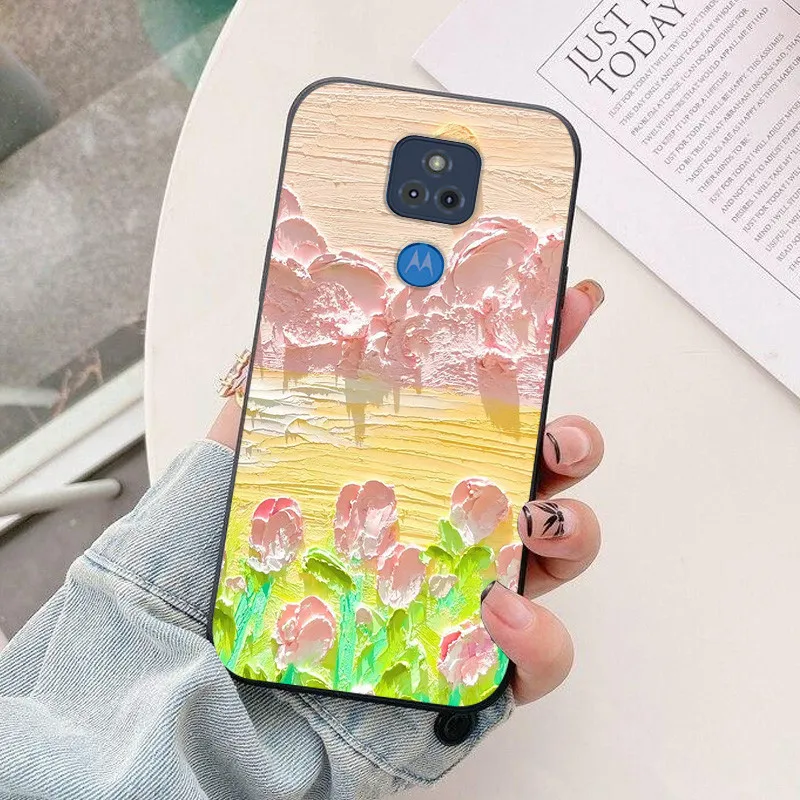Sleek Silicone Protective Case for Motorola G Play 2021 - Fashionable TPU Back Cover Bumper