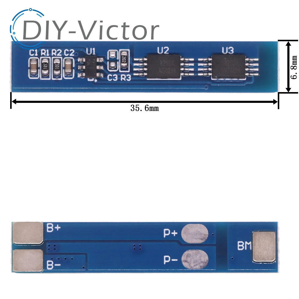 2S 3A Li-ion Lithium Battery 7.4v 8.4V 18650 Charger Protection Board bms pcm for li-ion lipo battery cell pack images - 6