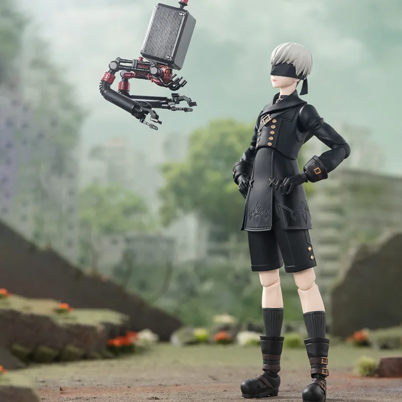 반다이 오리지널 박스 S.H.Figuarts Nier:Automata 2B 9S 모델 키트, 애니메이션 액션 피규어 완제품 모델, 어린이 장난감 선물