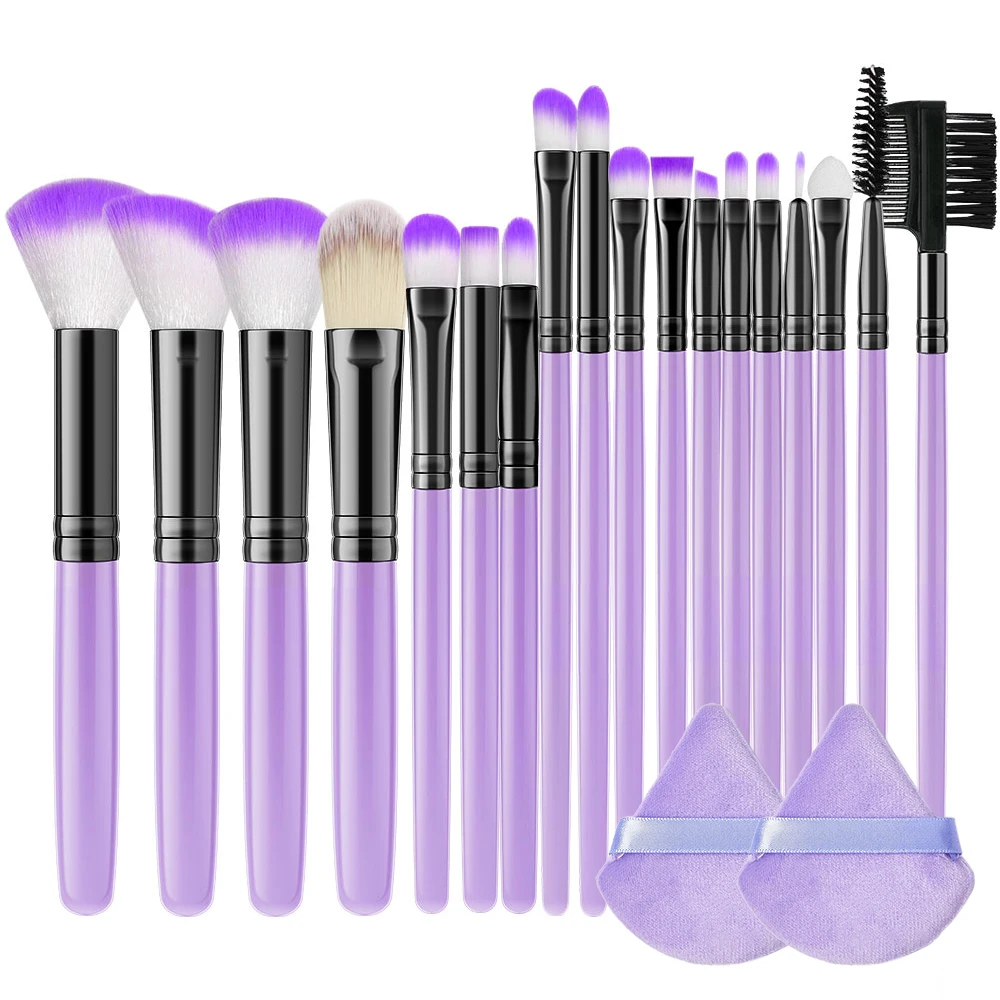 5pcs Makeup Brushes + Eyeliner Pen+ Sponge Puff + Eyebrow Pencil + Makeup Palette main image 1