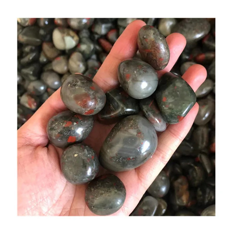 

Natural Carved Bloodstone Tumbled Crystals Healing Stones For Home Decoration