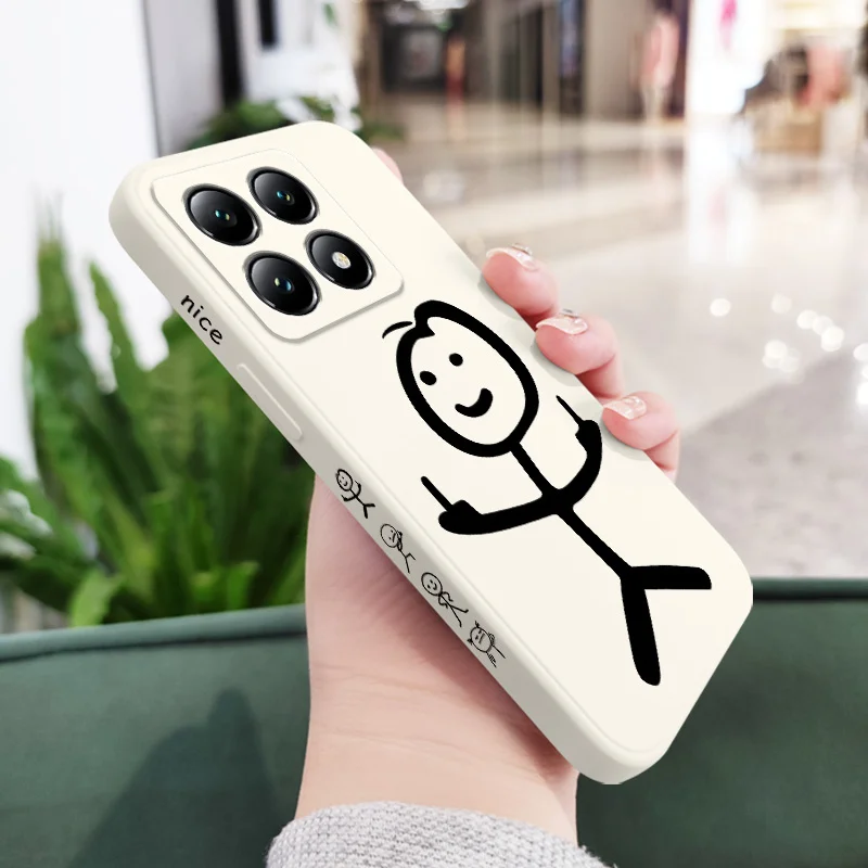 Line Man Silicone Soft Phone Case - Durable & Stylish Cover