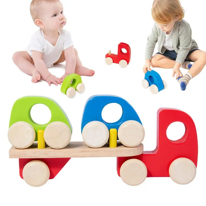 

Small Construction Trucks Wooden Vehicle Take Apart Construction Toys Cartoon Vehicle Toys For Early Education Cute Toys For