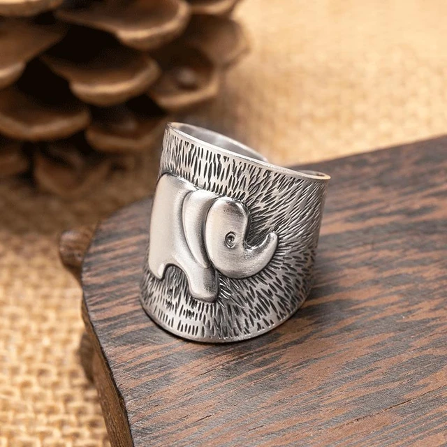 Silver baby elephant ring – SilverBlueberry