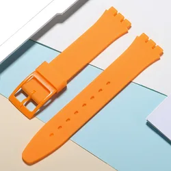 Vibrant Silicone Watchband - Soft, Durable, and Easy - to - Install Replacement Strap with Tools - 16mm (Orange)