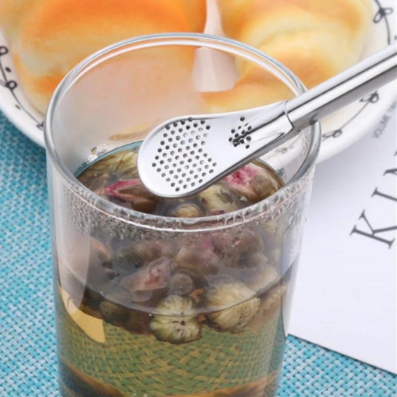 2-Pack Stainless Steel Reusable Yerba Mate Filter Straws