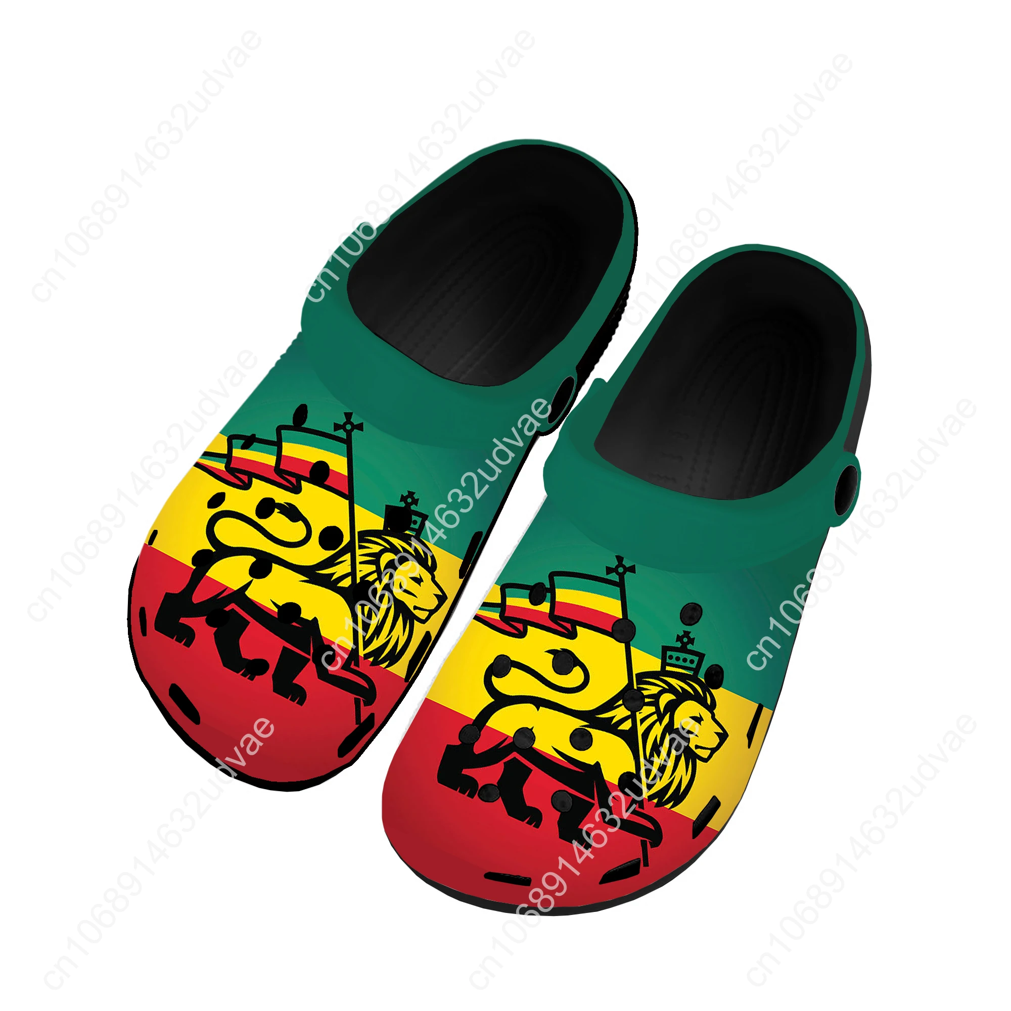 Reggae Rastafarian Rasta Rastafari Lion Of Judah Home Clogs Custom Water Shoes Mens Womens Teenager Shoe Garden Beach Slippers