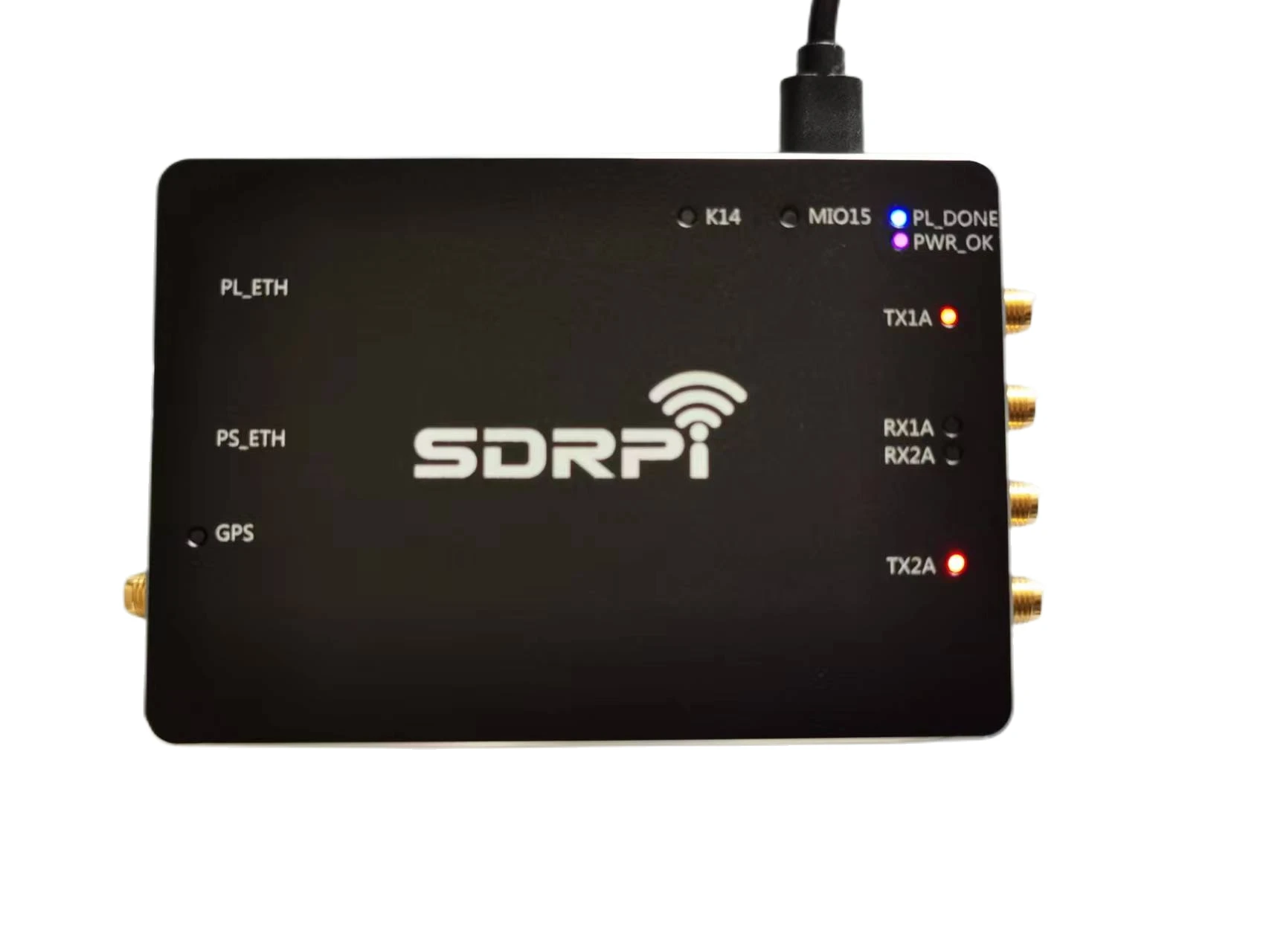 SDRPi 70M-6GHz Software Define Radio Development Platform ZYNQ + AD9361 Openwifi Development Board With Black CNC Aluminum Case