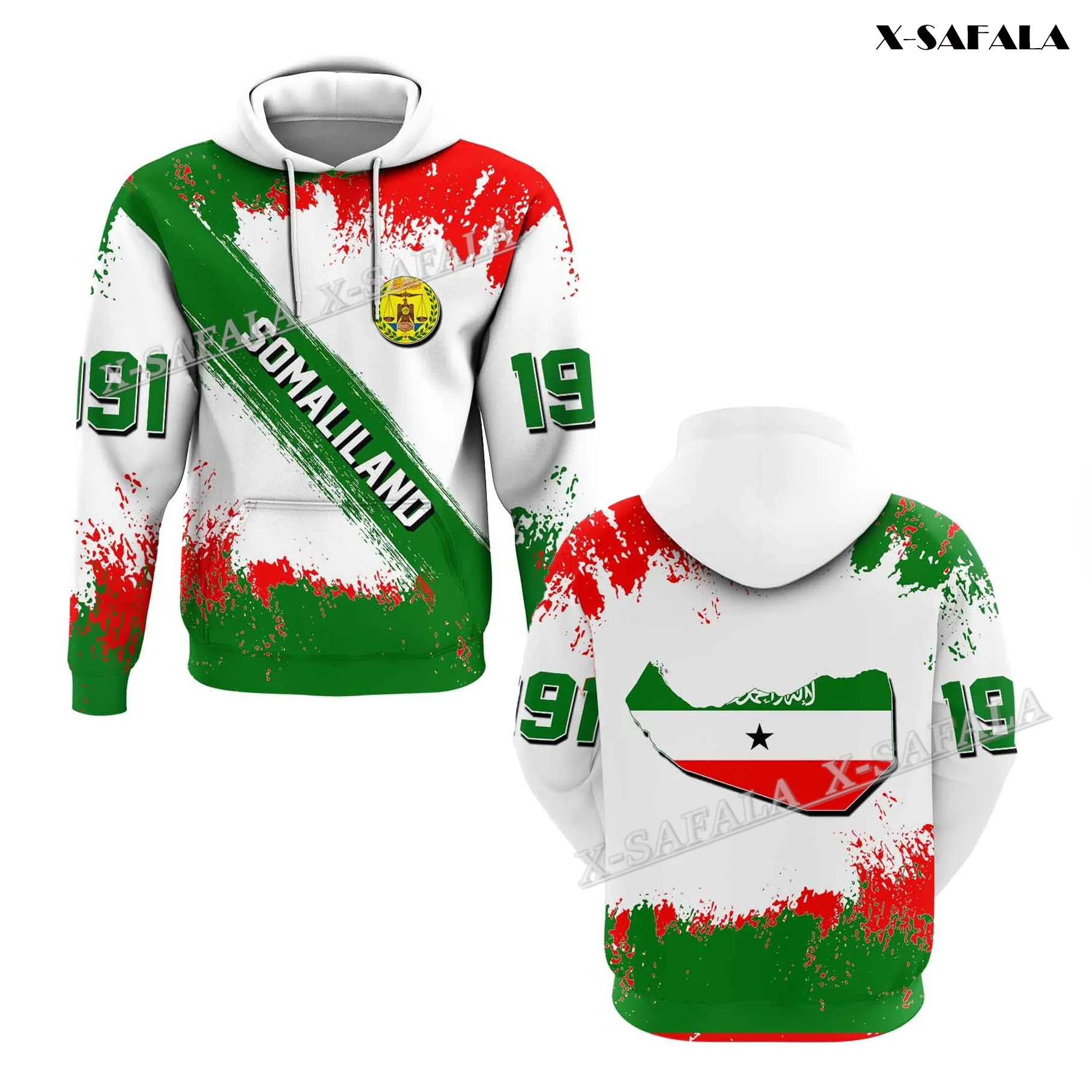

Somaliland Rotuma Andorra Mongolia Flag Map Founded Day Style 3D Print Zipper Hoodie Man Jersey Top Quality Soft Bright Pattern