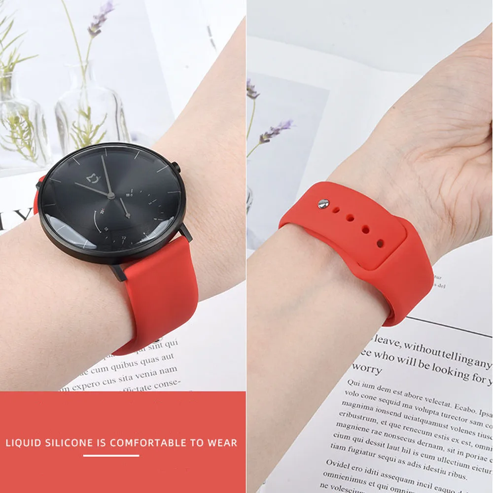 Premium Silicone Watch Band - Versatile Fitness & Lifestyle Accessory, Available in Multiple Sizes