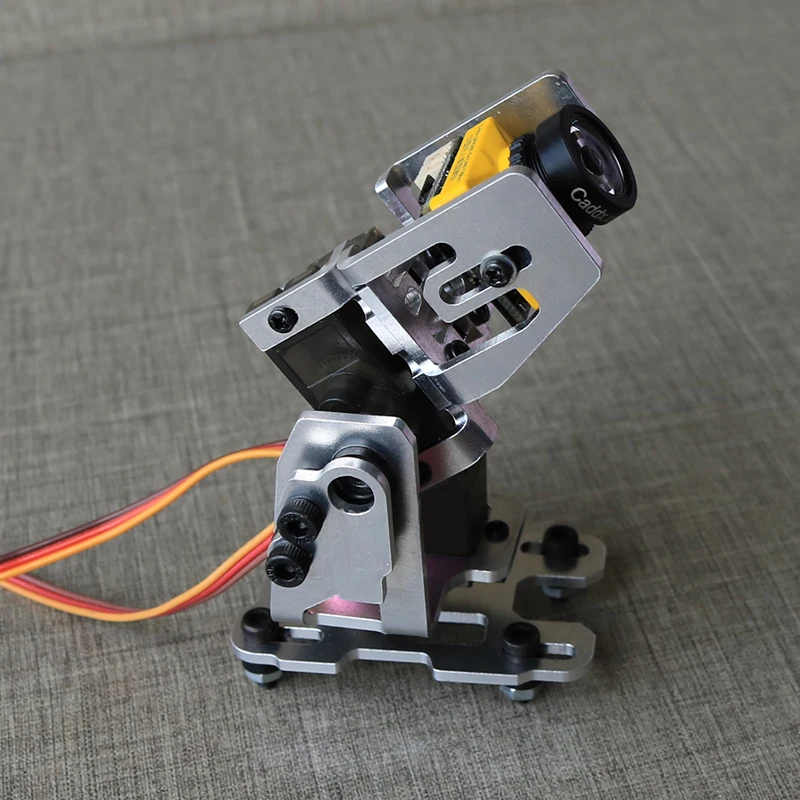 S4076192ed8114499a3cdeb9f93277ce6G 1Set DC 4.8-5V Dual Servo Gimbal Bracket 29x29mm Camera Pan/Tilt Stand with 2PCS 9G Steering Gear for RC FPV Drone Head Tracker