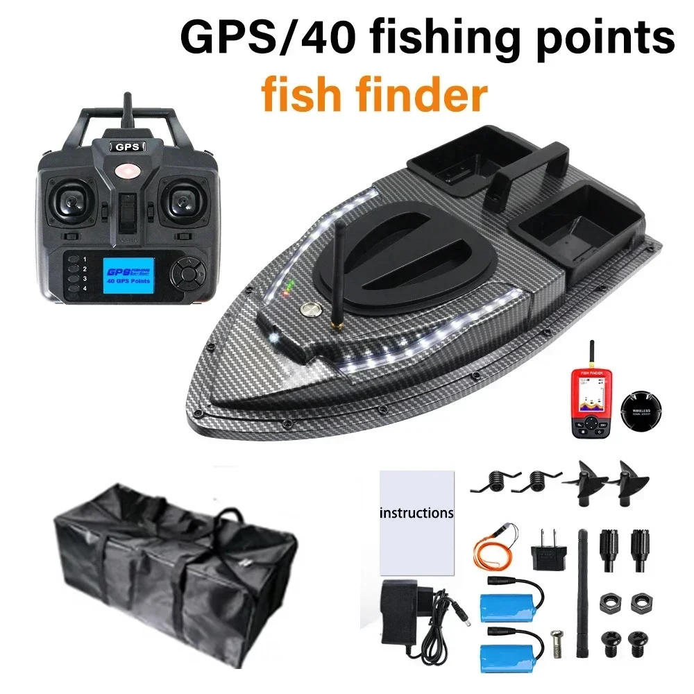 Bateau Télécommandé Appât De Pêche - Charge 1,5 Kg - Camouflage - Détecteur De Poissons