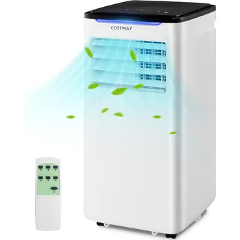 Portable Air Conditioners 10000 BTU Portable AC Unit for Room up to 400 Sq.Ft with Cool Fan Dry Sleep Mode Timer Remote Control