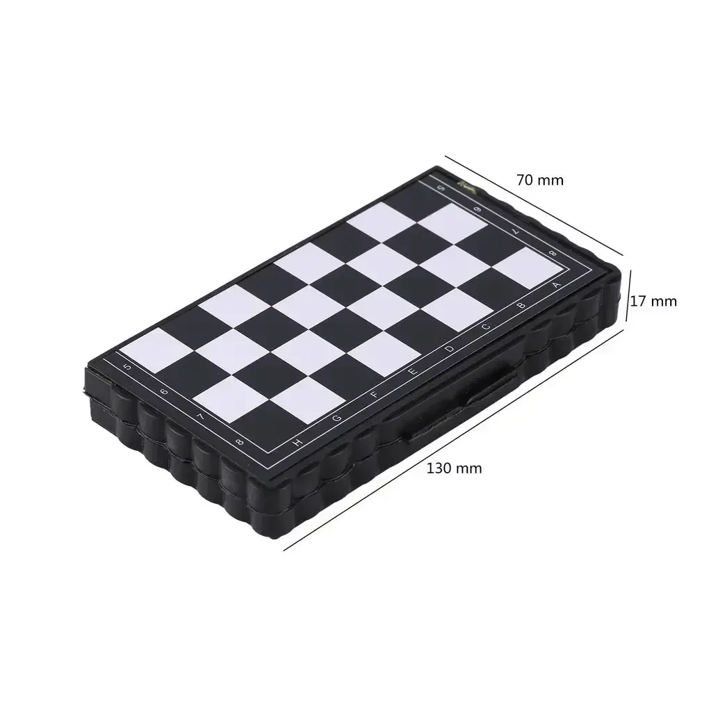 Mini Magnetic Chess Set Folding Portable Plastic Chessboard Board Game for Kids Adults Travel Indoor Outdoor Toy board game magnetic chess set foldable chess board table games folding chess board chess pieces and board