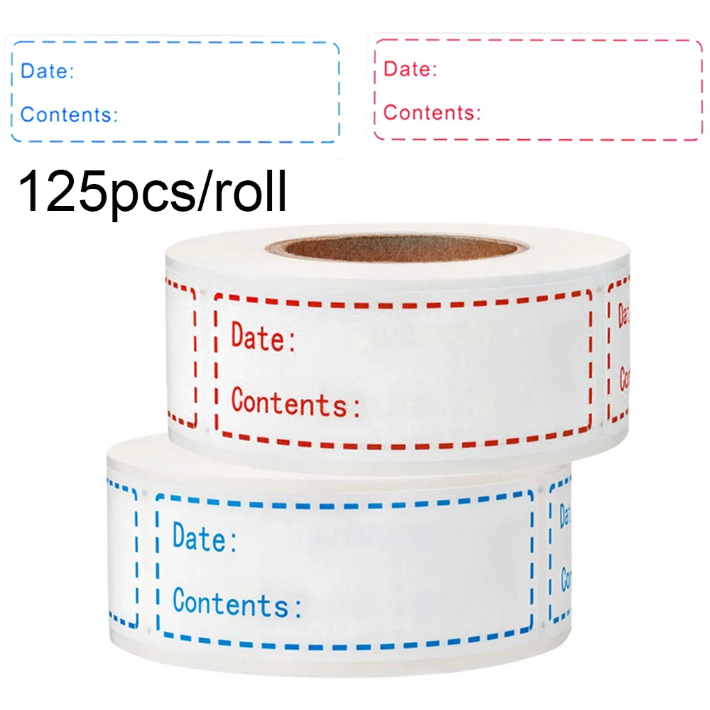125pcs/roll Blank Date Writable Label Sticker Kitchen Refrigerator Food Storage Classification Labels Container Jar Mark Tag label stickers scrapbook stickers