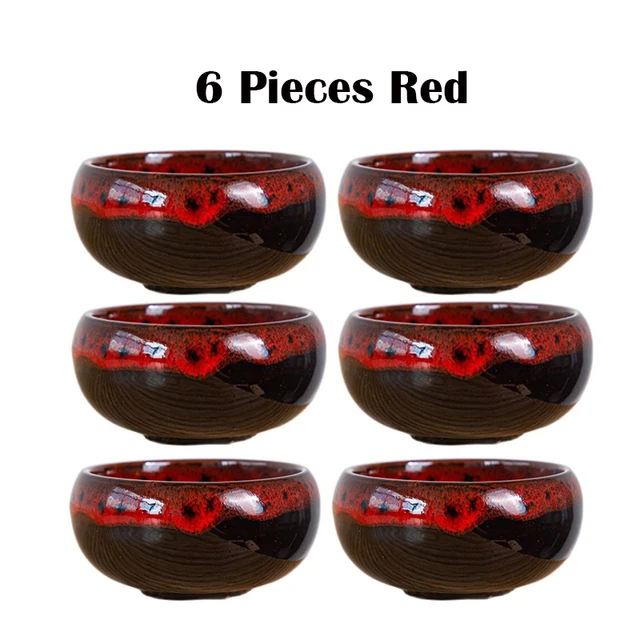 6 Piece red