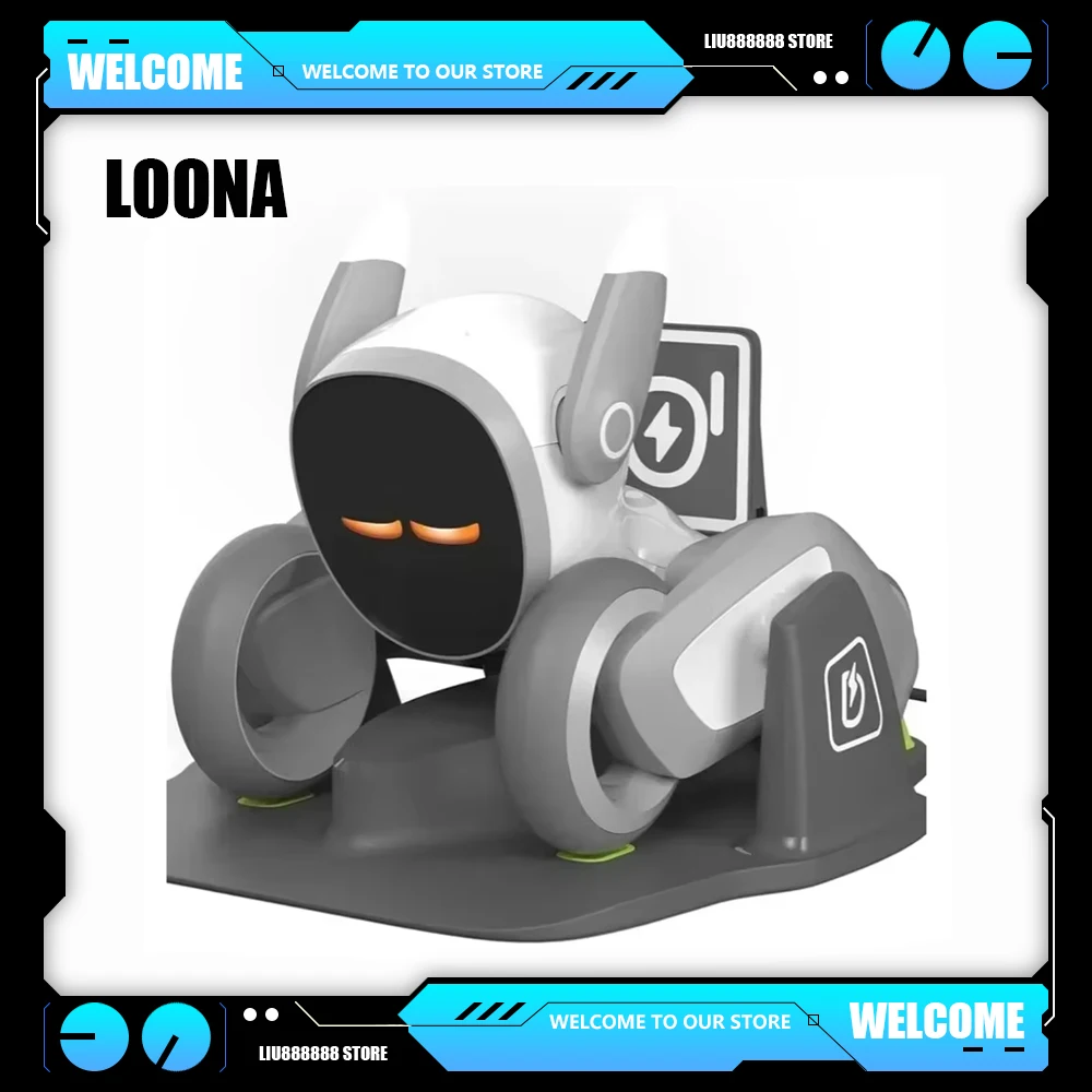 Loona AI Facial Recognition Robot Intelligent Emotional Support Automatic Follow Dog