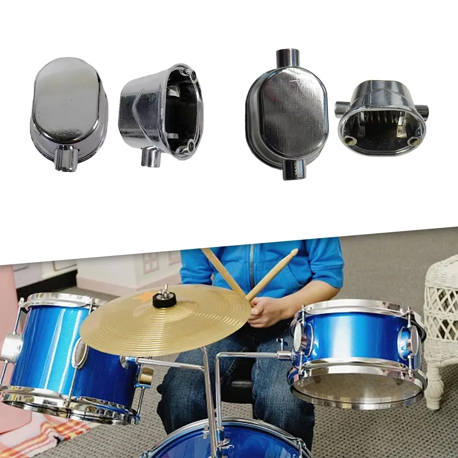 2Pcs Snare Drum Lug, Drum Lugs Hook, Accessories, Drums Ear for Snare Parts