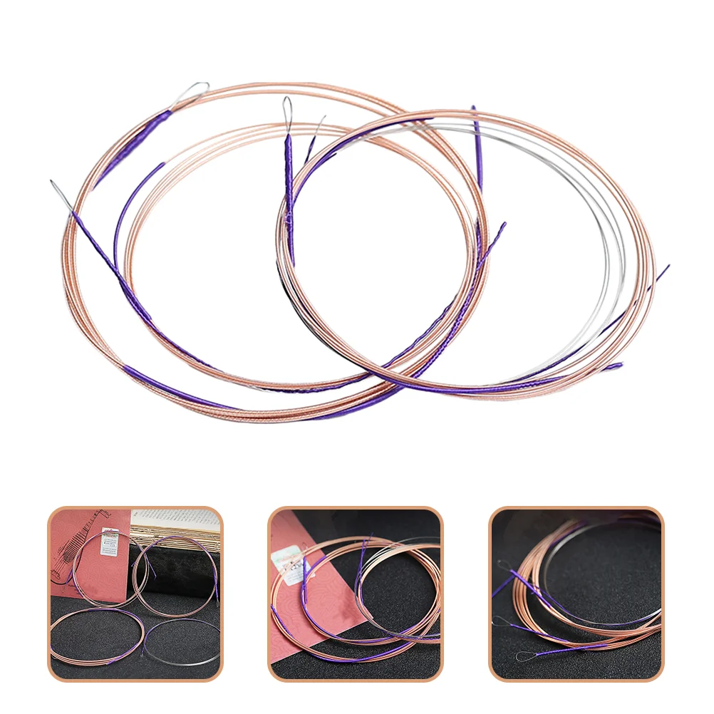

4Pcs Strings for Chinese Lute Elegant Tone Pipa Strings Reliable Pipa Practice Strings Supplies