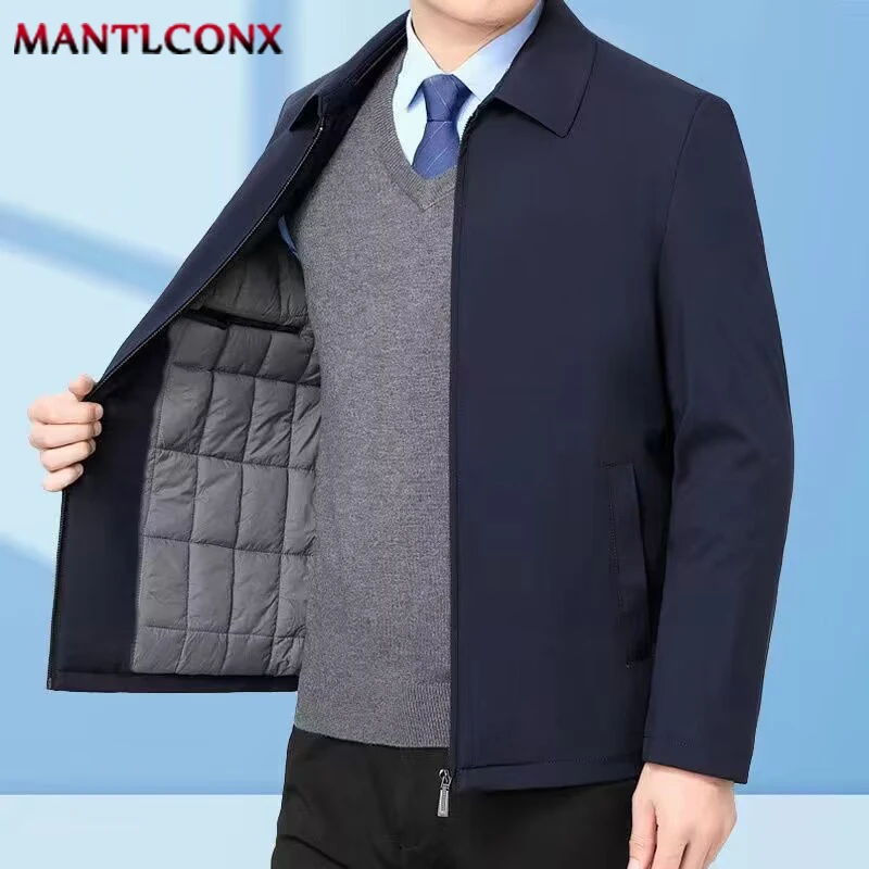 Cotton Jacket Men Bomber Jacket Men Jacket Autumn Winter Business Coat Blazer Office Dress Social