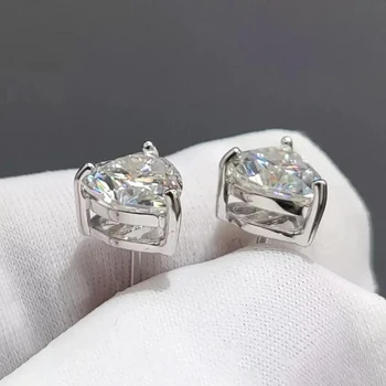 1-4Carat Heart Cut Moissanite Stud Earrings with GRA Certificate 925 Sterling Silver Heart Solitaire Ear Stud for Women Jewelry 4