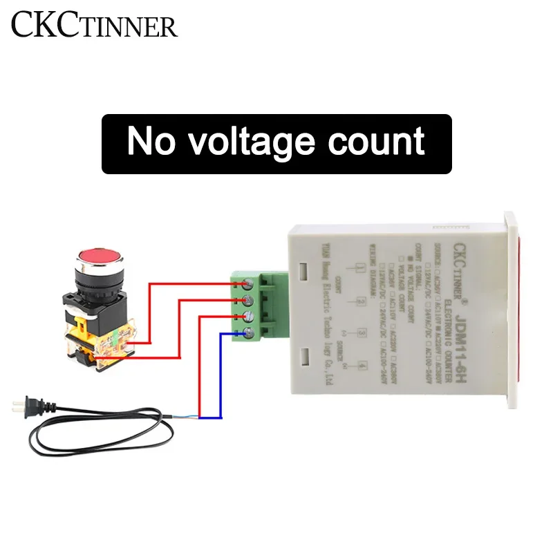 Description Picture 5 of itemDigital Counter JDM11-6H Display Electronic Industrial Counter DC 12V 24V 36V AC 110V 220V 380V Proximity switch sensor count