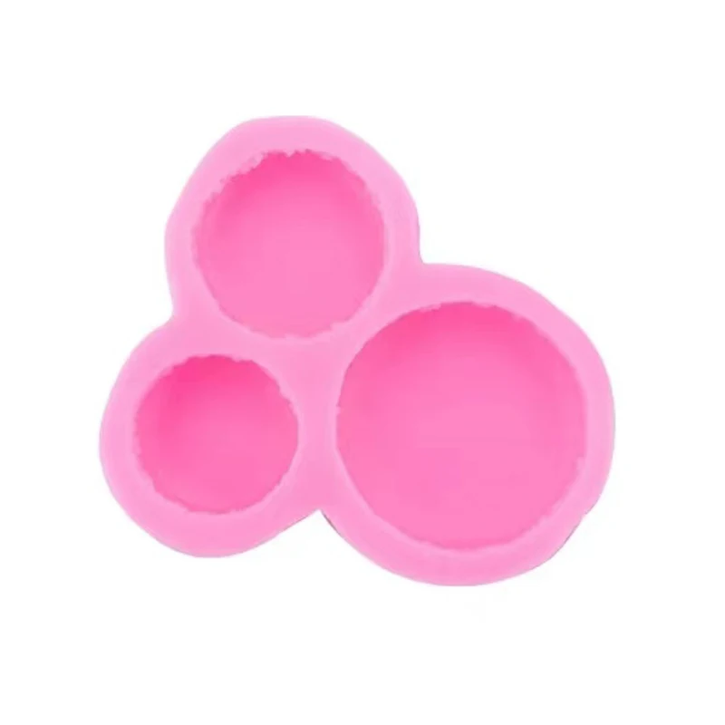 Stampo In Silicone Per Macaron 3D | Set Da 2 Stampi Rotondi Per Cioccolato, Sapone, Candele | Uso Alimentare -40° A +230°