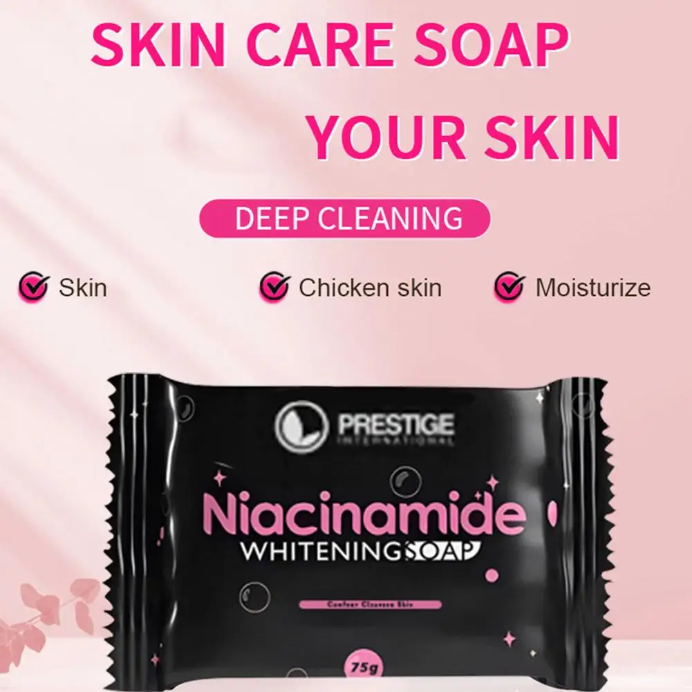 Niacinamide Brightening Soap Deeply Cleansing Pore Exfoliating Whitening Moisturizing Rejuvenating Handmade Soap 75g hand soap