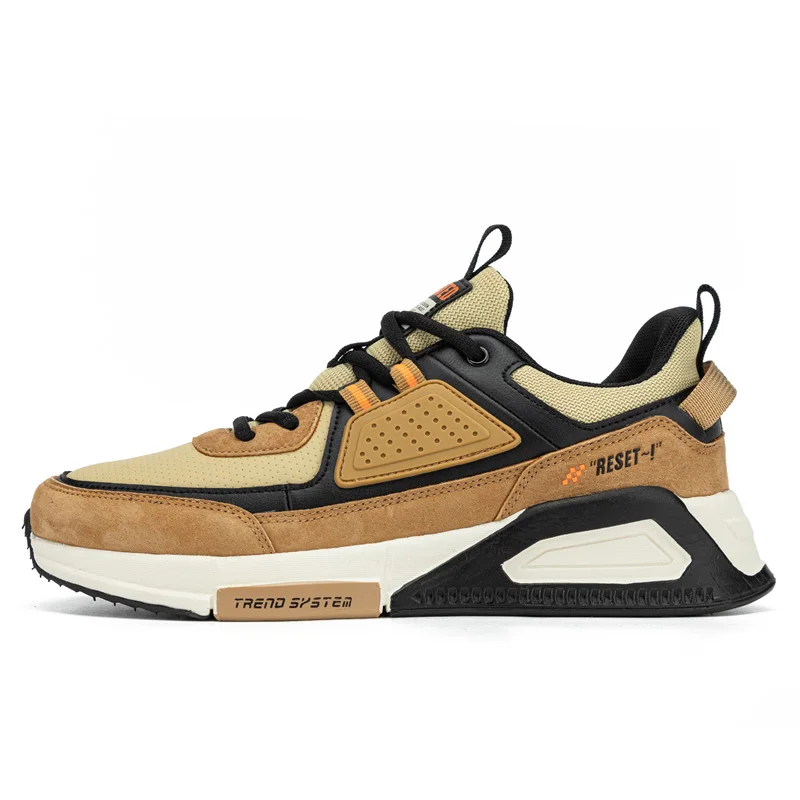 Running Shoes Baasploa Men Casual Waterproof Running Shoes Fashion Leather Tenis Shoes Non-slip Wear-resistant Male Sport Lightweight