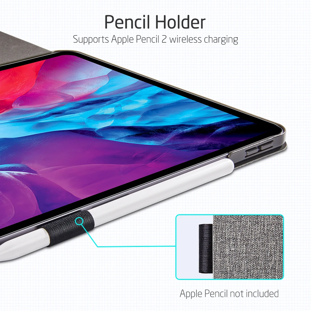 ESR for iPad Pro 12.9 Case Premium Funda Protective Case with Pencil Holder for iPad Air 5/ Air 4 Cover ipad case,tablet case