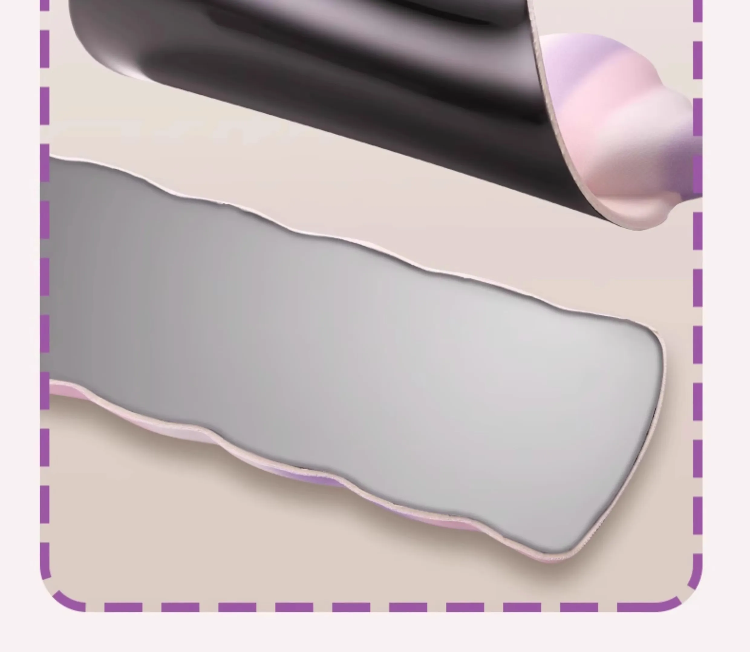 Wrist Rest Keyboard Cute Mouse Pad Set with Wrist Rest Ergonomic Wrist Pad Memory Foam Non-Slip Base Cute Gradient Wrist Rest