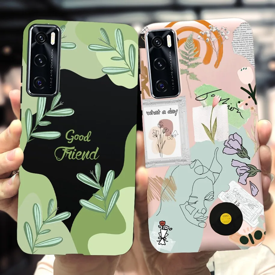 Sleek Matte Shockproof Phone Case with Cool Painted Design