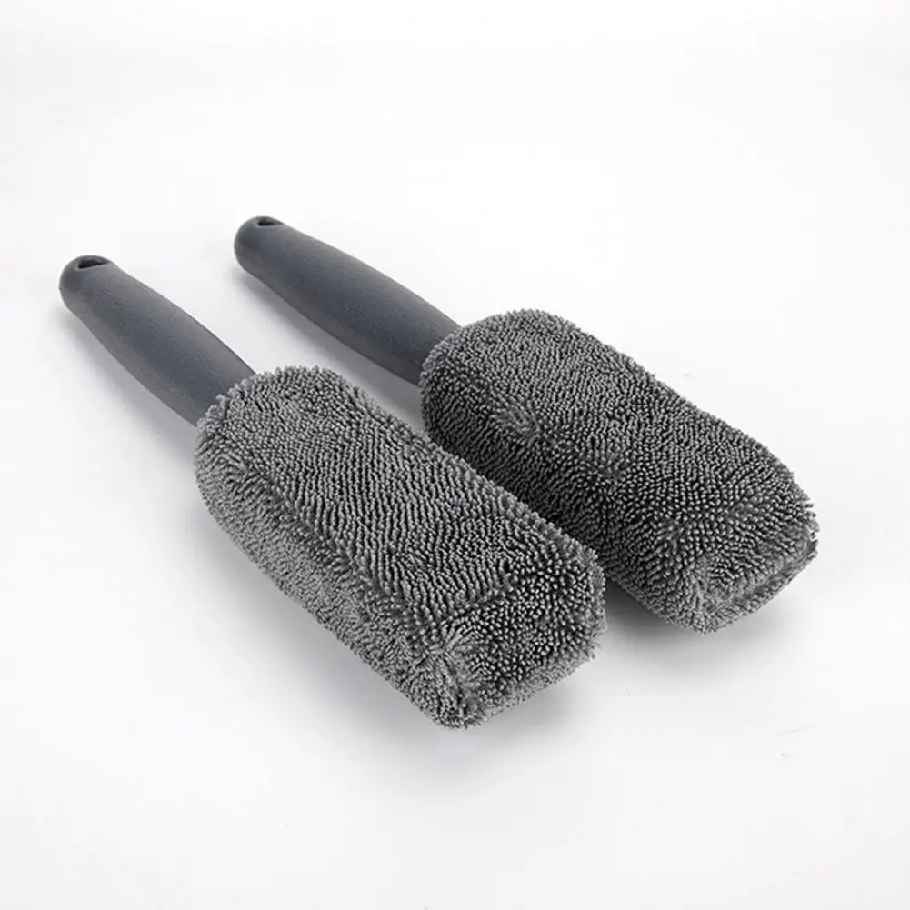 

Wheel Brush Effective Hub Brush Hanging Design Wheel Wash Brush Tire Rim Detailing Brush Vehicle Supplies