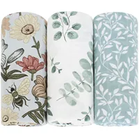 Bamboo Muslin Swaddle Blanket Baby Blankets Newborn Printed Soft Cotton New Born Infant Receiving Wrap 1