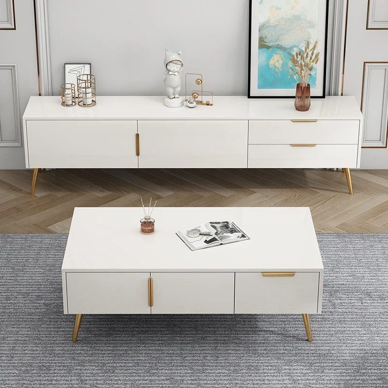 

Simple Nordic Modern Tv Cabinet Floor Legs Gold White Standing Tv Cabinet Home Storage Fernseher Schrank Living Room Furniture