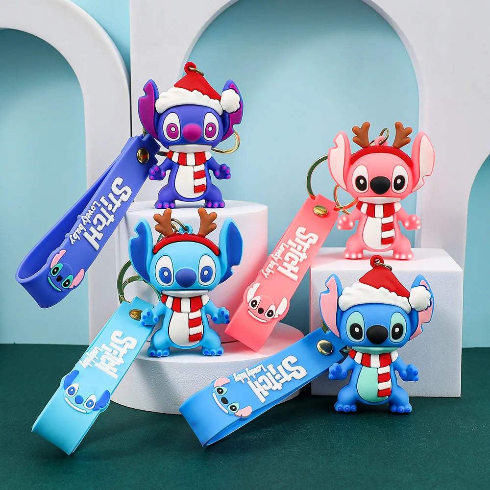 Charming Multi-Color Stitch Keychain - Adorable and Durable Anime Accessory