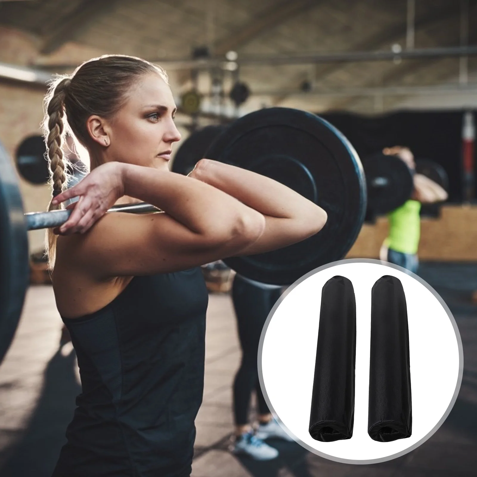 2pcs Barbell Shoulder Pads Non-Slip Gym Fitness Weightlifting Squat Dumbbel Protector Neck Support Sponge Pad Strength Workout 5