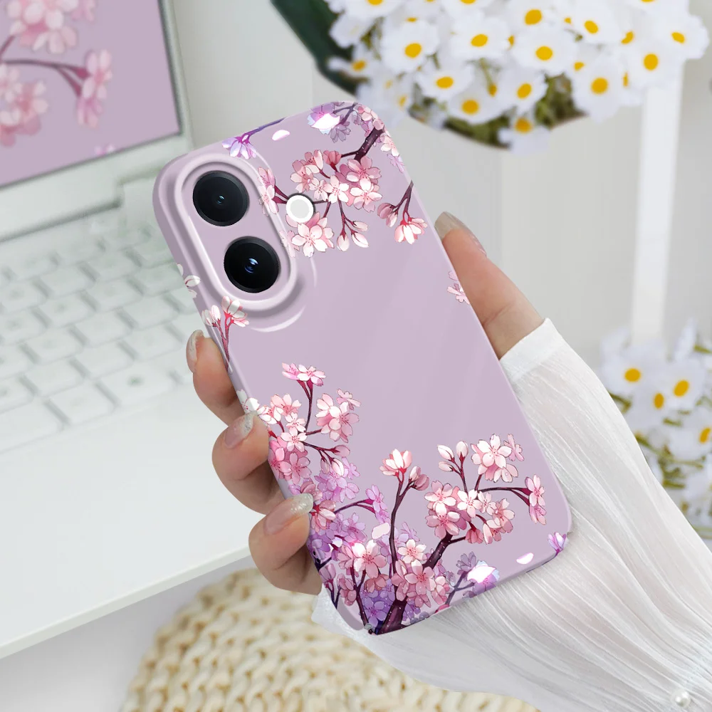 Floral Ripple Design Phone Case – Sturdy Hard Cover